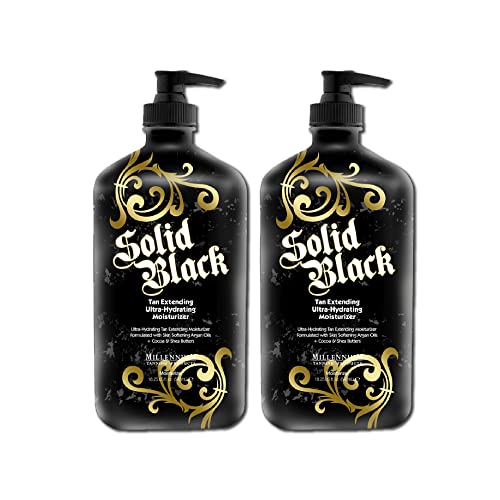 Millennium Tanning Products SOLID BLACK TAN EXTENDING Ultra-Hydrating Moistur...