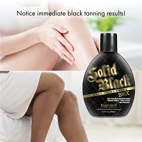 Millennium Tanning Solid Black Special Reserve 200X Tanning Lotion, 13.5 Ounc...