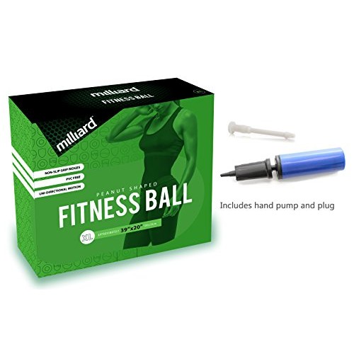 Milliard Peanut Ball Green Approximately 39x20 inch (100x50cm) Physio Roll fo...