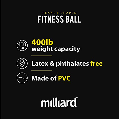 Milliard Peanut Ball Green Approximately 39x20 inch (100x50cm) Physio Roll fo...