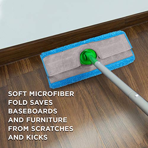 Reusable Mop Pads Compatible Swiffer Sweeper Mop (2-Pack) - Washable Microfib...