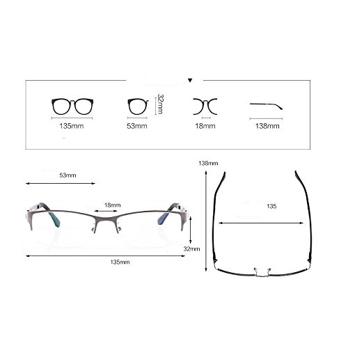 MINCL/Photocromic Lens Transition Sunglasses Business Frames Reading Glasses ...