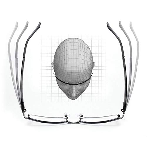 MINCL/Photocromic Lens Transition Sunglasses Business Frames Reading Glasses ...