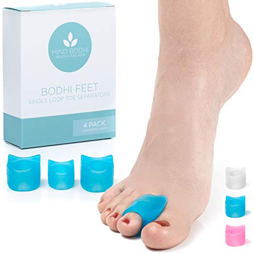 Mind Bodhi Toe Separators 4-Pack (Small and Large) to Cushion The Big Toe and...