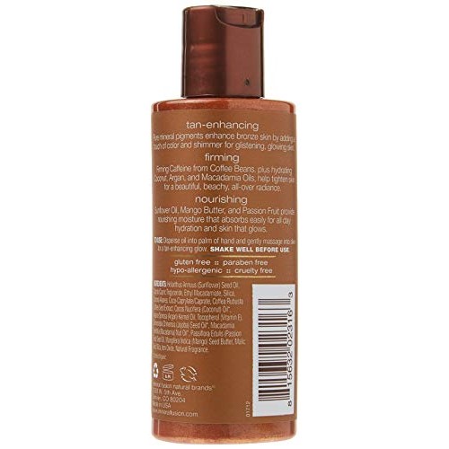 Mineral Fusion Body Oil Macadamia Nut with Bronze Shimmer, Coconut,3.3 Fl Oz