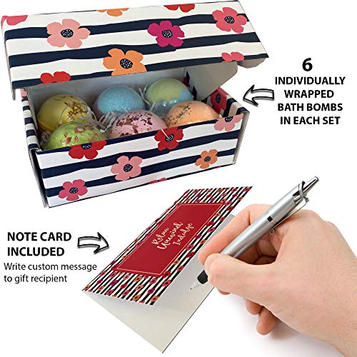 Bath Bombs Gift Set- 24 Aromatherapy BathBombs Made w/ Organic Essential Oils...