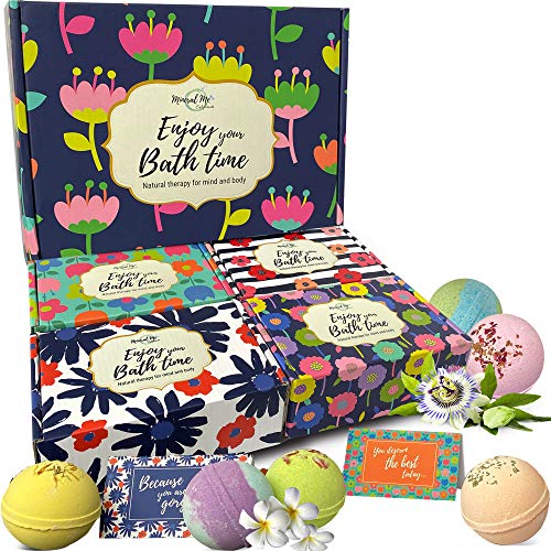 Bath Bombs Gift Set- 24 Aromatherapy BathBombs Made w/ Organic Essential Oils...