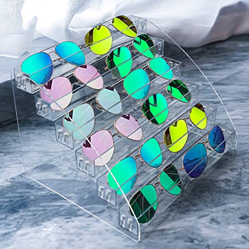MineSign Sunglasses Organizer Clear Eyeglasses Display Case Eyewear Storage T...