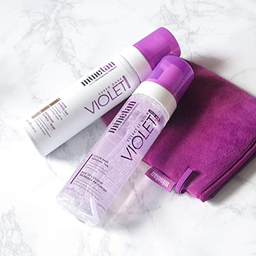 MINETAN BODY.SKIN Violet Self Tanning Kit with Violet Self Tan Foam, Violet G...