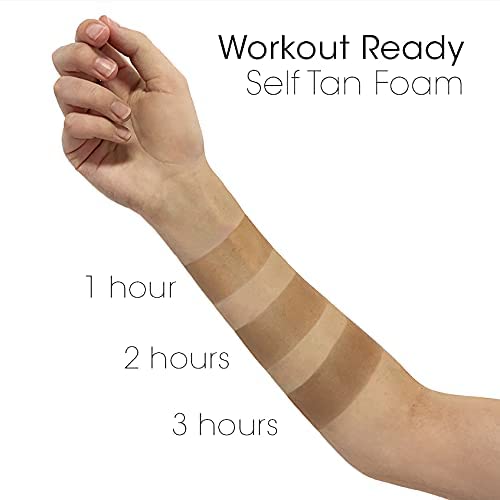 MINETAN BODY.SKIN Workout Ready Self Tanner Foam - Sweat Proof Sunless Tanner...
