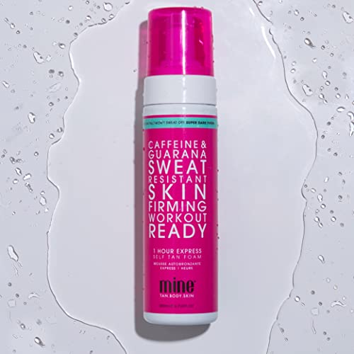 MINETAN BODY.SKIN Workout Ready Self Tanner Foam - Sweat Proof Sunless Tanner...