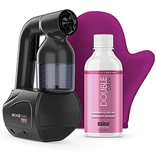 MineTan Spray Tan Machine | Personal Bronze Babe Spray Tan Kit Black - Portab...