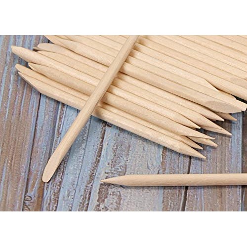 Mini Skater 2.9inch Small Orange Wood Nail Sticks Double Sided Multi Function...