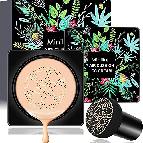 Miniling Air Cushion CC Cream Mushroom Head Foundation，Concealer Lasting Nud...