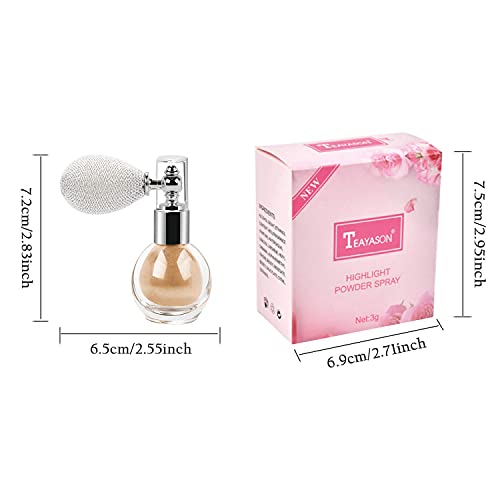 Shimmering Spray Powder Sparkle Powder, Glitter Dust Spray Gloss Powder Spray...