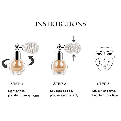 Shimmering Spray Powder Sparkle Powder, Glitter Dust Spray Gloss Powder Spray...