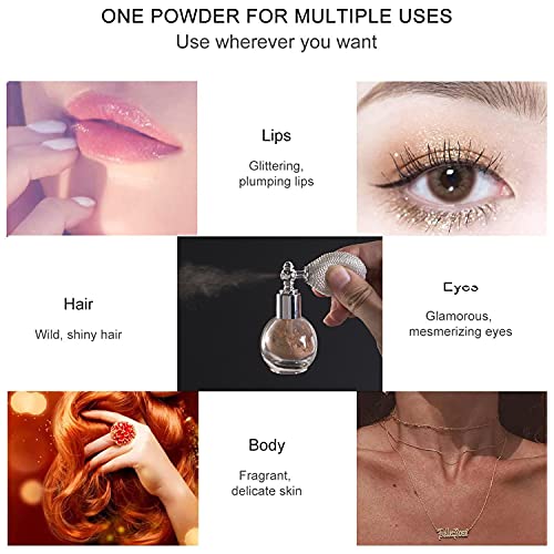 Shimmering Spray Powder Sparkle Powder, Glitter Dust Spray Gloss Powder Spray...