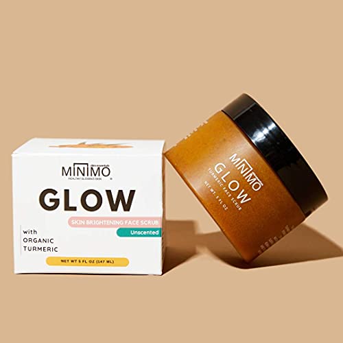 Minimo Glow Lemon Cake Skin Brightening Face Scrub for Dark Spots