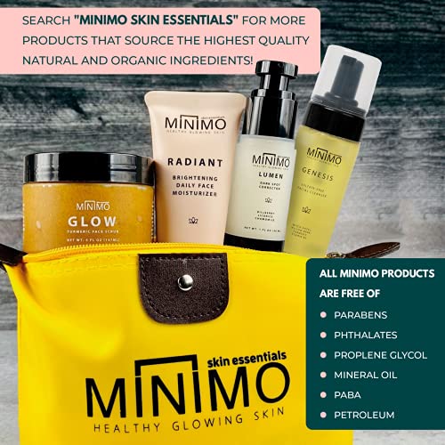 Minimo Glow Lemon Cake Skin Brightening Face Scrub for Dark Spots