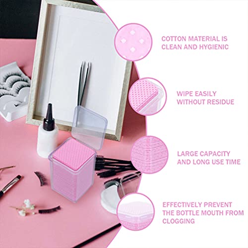 Eyelash Glue Removing Cotton Pad: 800pcs Lash Extension Glue Wipes Nail Polis...