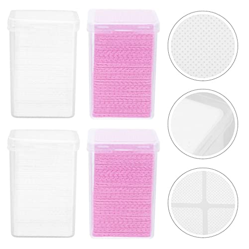 Eyelash Glue Removing Cotton Pad: 800pcs Lash Extension Glue Wipes Nail Polis...