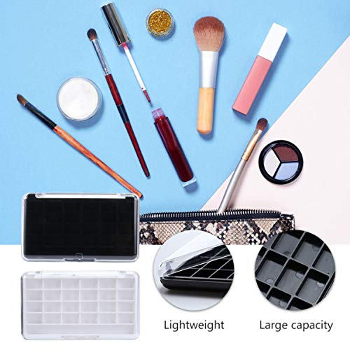 Minkissy 2Pcs Empty Makeup Palette Refillable Makeup Container Case with 24 G...