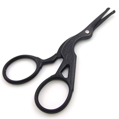 Minkissy 2pcs Rounded Tip Scissors, Vintage Stork Nose Hair Trimmer Professio...