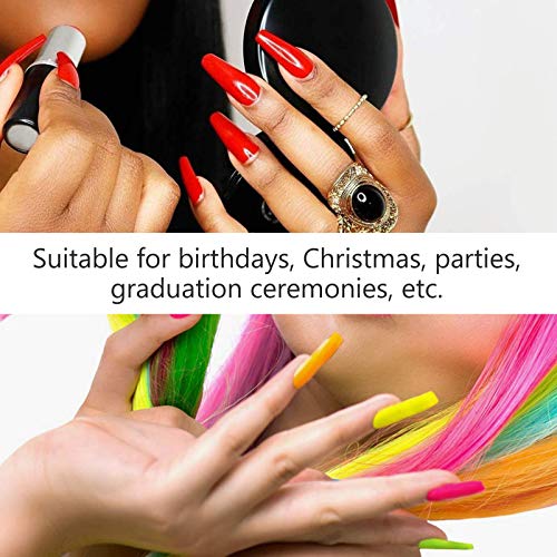 Minkissy 500Pcs French False Nails False Nail Tips Half Cover French Nails Di...