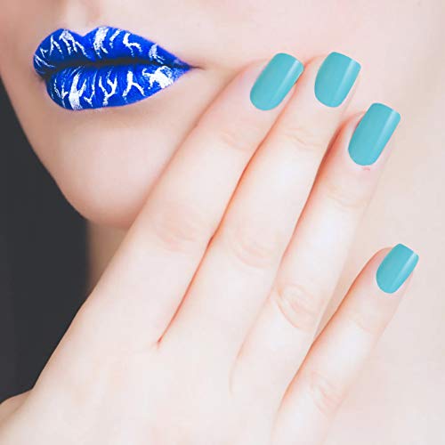 Minkissy 500Pcs French False Nails False Nail Tips Half Cover French Nails Di...