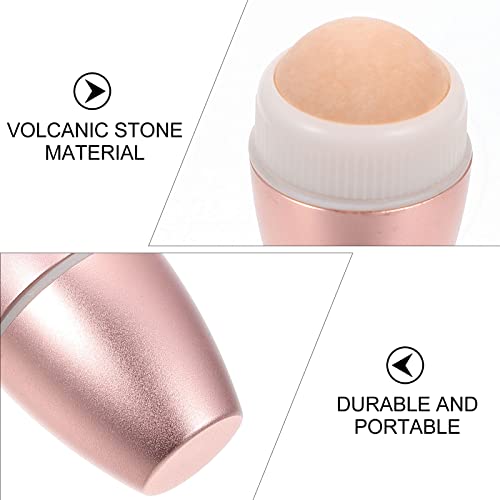 Minkissy Face Oil Absorbing Roller Volcanic Stone Skin Deoiling Product for