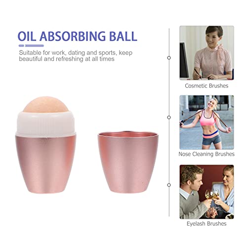 Minkissy Face Oil Absorbing Roller Volcanic Stone Skin Deoiling Product for