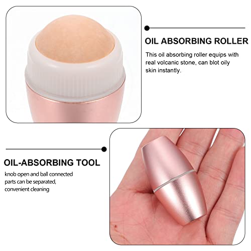 Minkissy Face Oil Absorbing Roller Volcanic Stone Skin Deoiling Product for