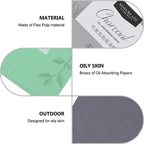 Minkissy Oil Absorbing Sheets Oil Absorbing Papers Face Facial Natural Oil Co...