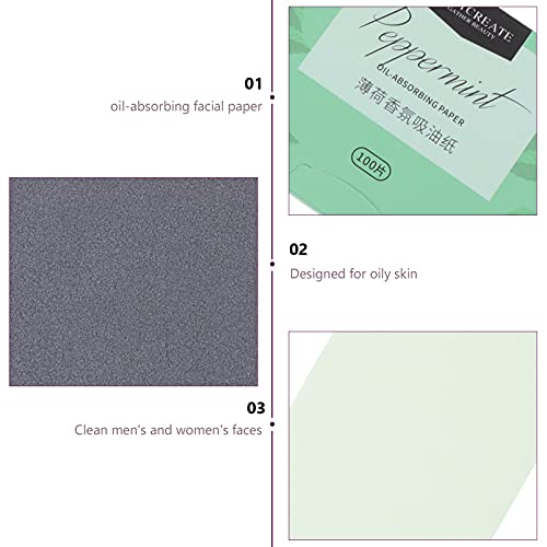 Minkissy Oil Absorbing Sheets Oil Absorbing Papers Face Facial Natural Oil Co...