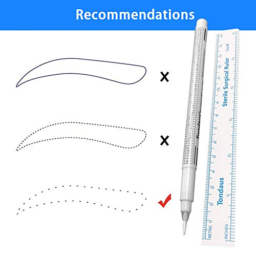 1PC Tattoo Surgical Pen Marker,White Surgical Eyebrow Tattoo Skin Marker Pen ...