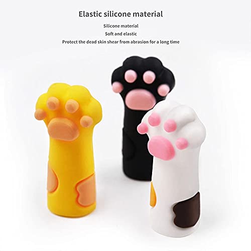 3Pcs/Set Cute Cat Paw Shape Silicone Nipper Cover Protective Sleeve Cases For...