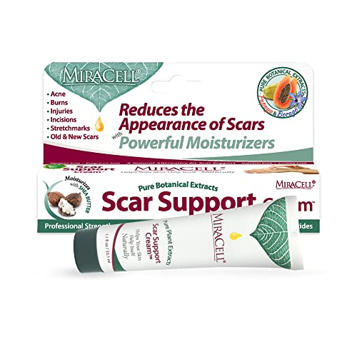 MiraCell - Scar Support Cream, Natural Scar Removal Cream, Acne and Burn Scar...