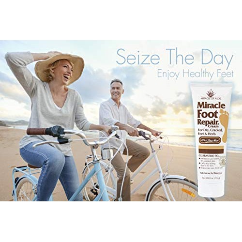 Miracle Foot Repair Cream | 1 Ounce Tube (3) | 60% Pure Aloe Vera Gel | Fast ...