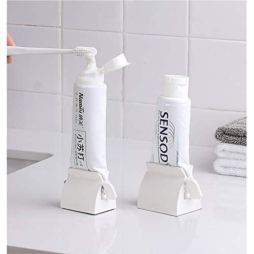 Toothpaste Roller Squeezer Set of 2 Rolling Tube Toothpaste Holder Stand Bath...