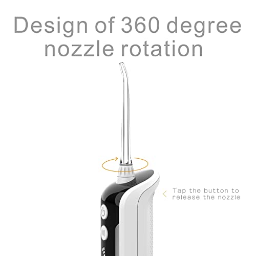 Miracleplus Professional OLED Display Water Flosser for Teeth, Cordless Denta...