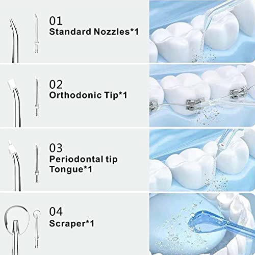 Miracleplus Professional OLED Display Water Flosser for Teeth, Cordless Denta...