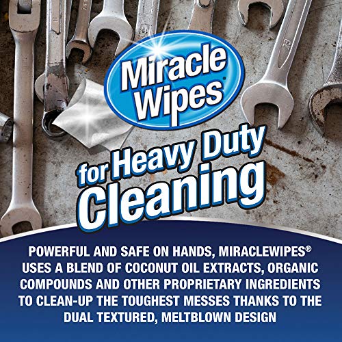 MiracleWipes for Heavy Duty Cleaning (90 Count) - All Purpose Cleaner, Kitche...