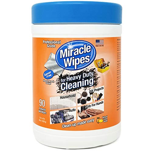 MiracleWipes for Heavy Duty Cleaning (90 Count) - All Purpose Cleaner, Kitche...