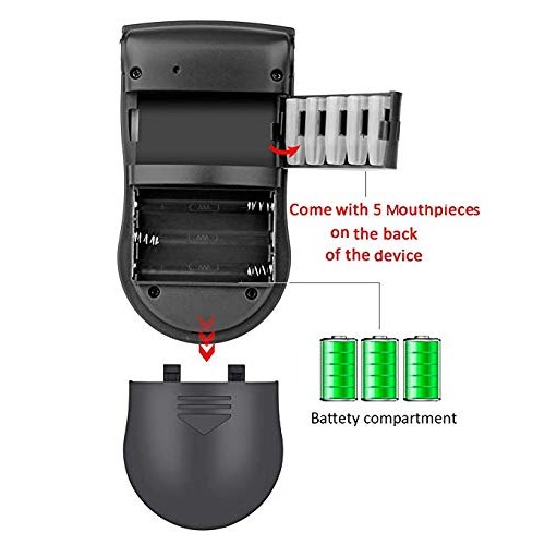 Alcohol Tester Breathalyzer LCD Backlight Digital Breath Detector Analyzer