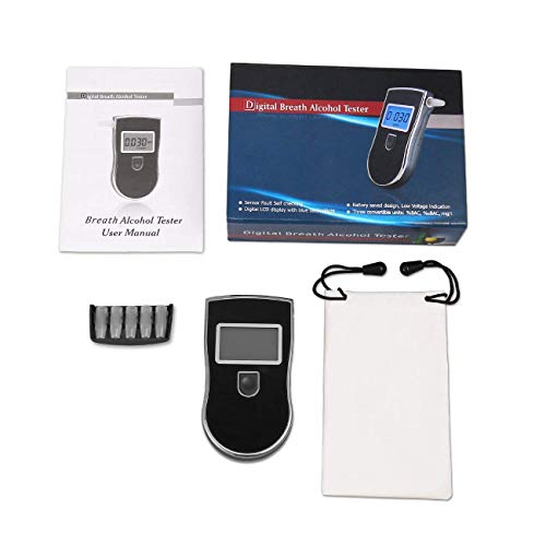 Alcohol Tester Breathalyzer LCD Backlight Digital Breath Detector Analyzer