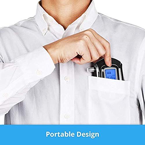 Breathalyzer, Breath Alcohol Tester, Digital Battery Power Alcohol Detector, ...