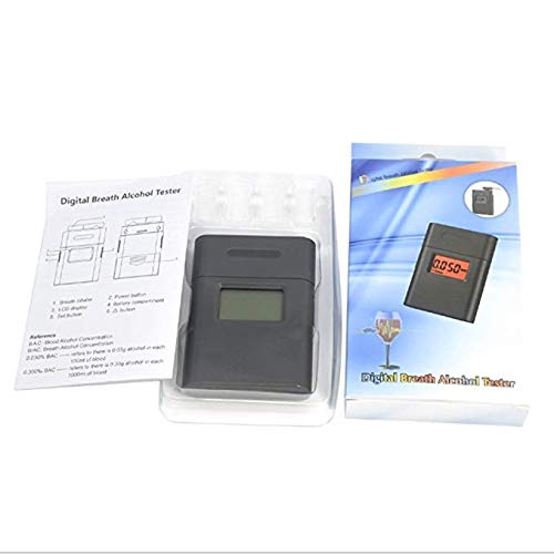 Digital Breathalyzer, Portable Breath Analyzer Tester with LCD Display and Re...