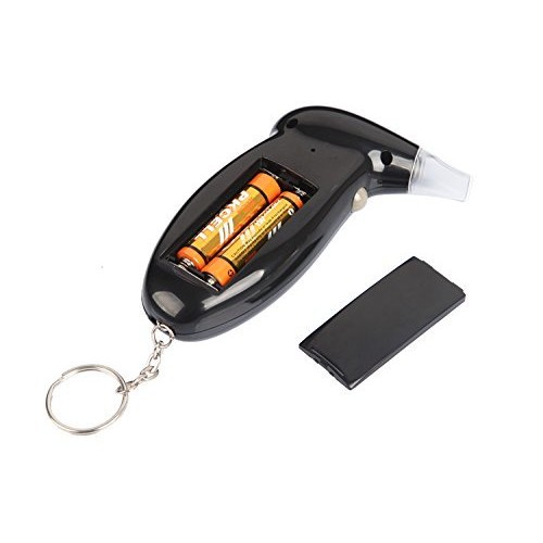Professional Alcohol Breath Tester Breathalyzer Analyzer Detector Test Keycha...