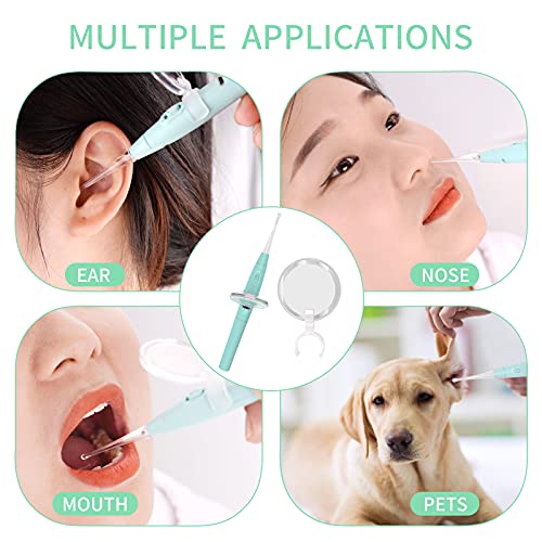 Ear Wax Removal Tool Set Mirror Flower Ear Pick Cleaner Kit with LED Light an...