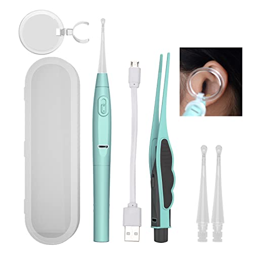 Ear Wax Removal Tool Set Mirror Flower Ear Pick Cleaner Kit with LED Light an...